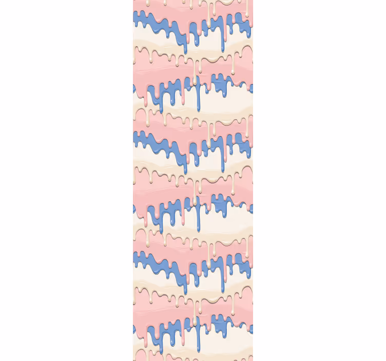 Kids roller blind in pastel paint drip design - TenStickers
