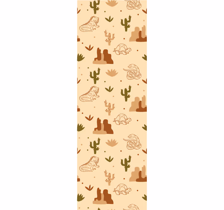 Kids roller blind featuring desert wild animals - TenStickers