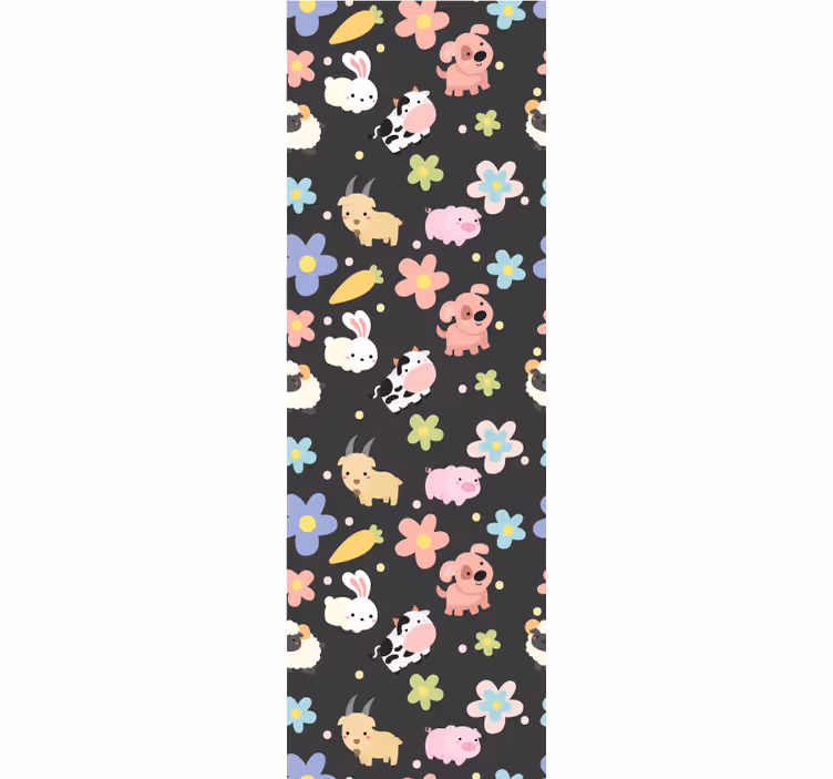 Kids roller blind wild animals and rabbits - TenStickers