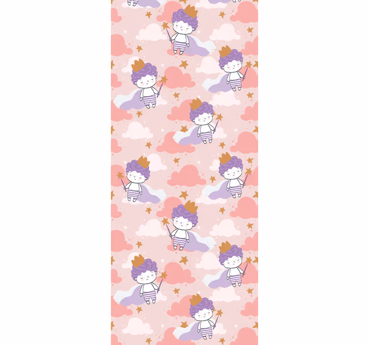 Kids roller blind 80's magical little prince crown - TenStickers
