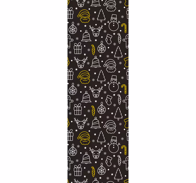 Kids roller blind with white and yellow pattern - TenStickers