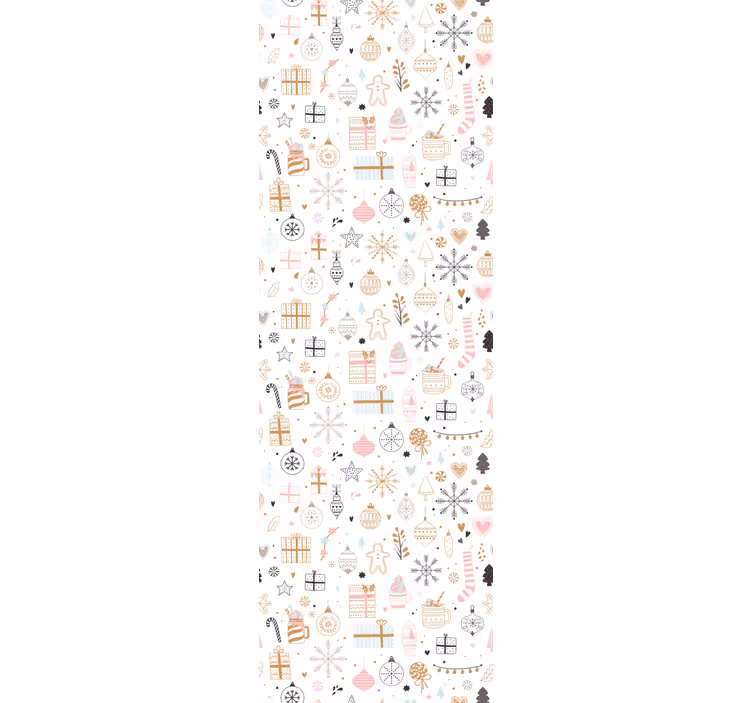 Kids roller blind winter christmas pattern - TenStickers
