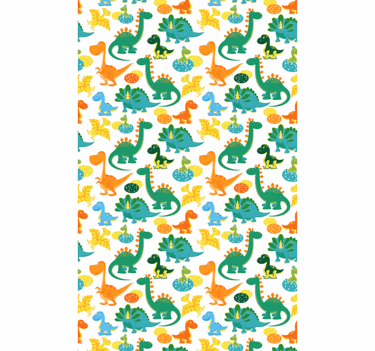 Kids roller blind colorful dinosaur pattern - TenStickers