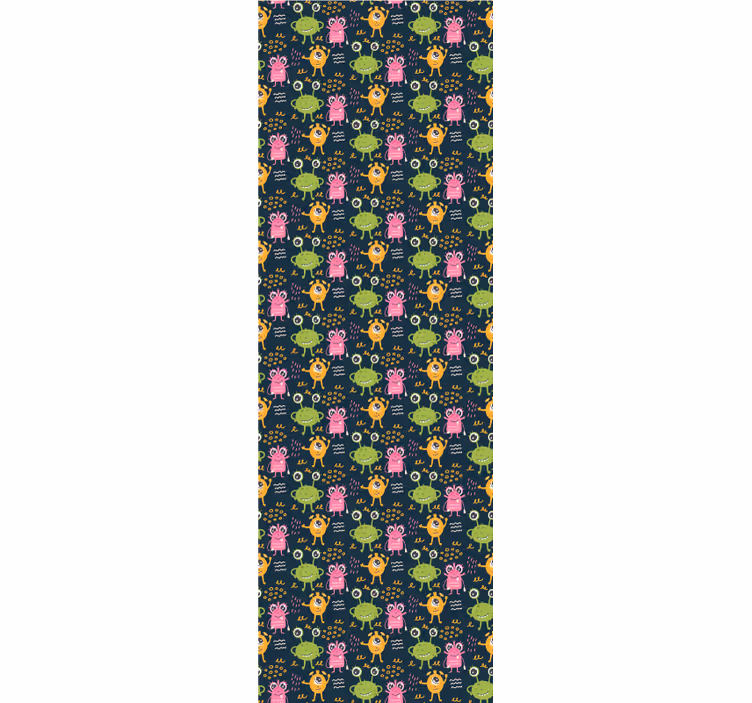 Kids roller blind with funny colorful aliens design - TenStickers