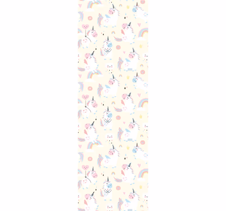 Kids roller blind with fantasy unicorns design - TenStickers