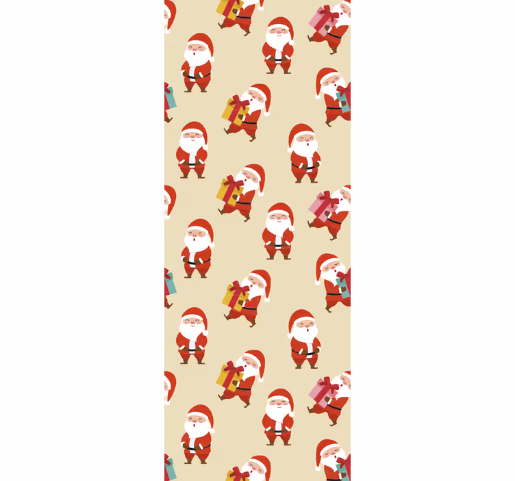 Kids roller blind smiling santa claus and gifts - TenStickers