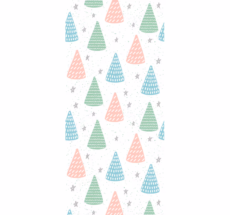 Kids roller blind gray stars and trunks - TenStickers