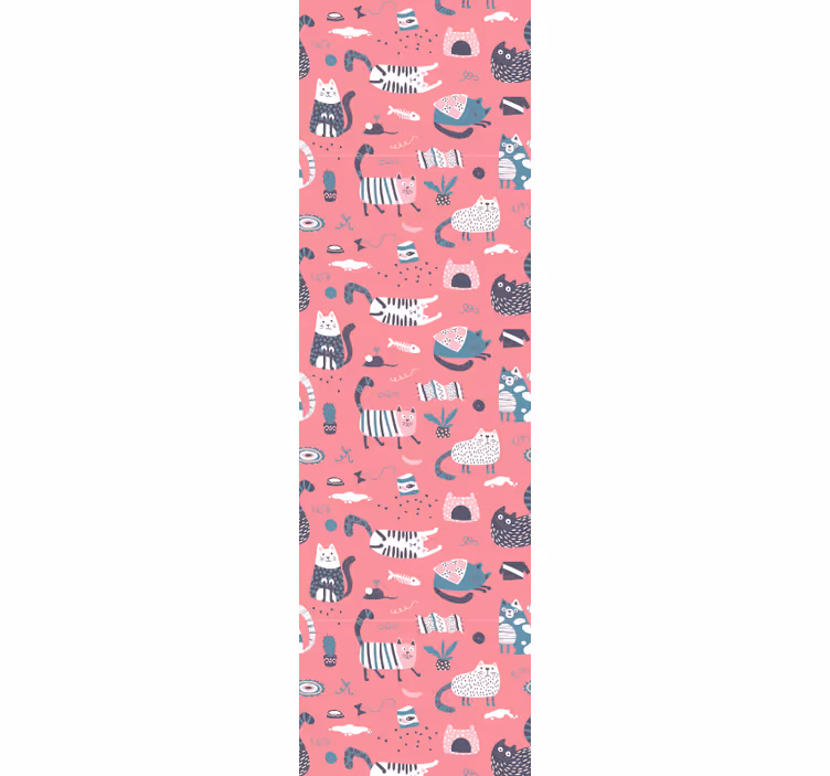 Kids roller blind nordic kittens - TenStickers