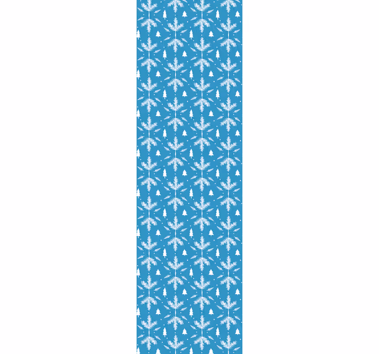 Kids roller blind nordic folk blue - TenStickers