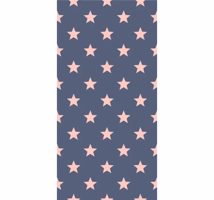 Kids roller blind in pink and grey stars - TenStickers