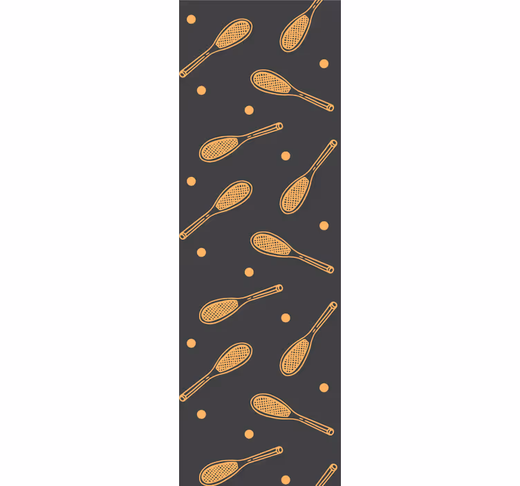 Kids roller blind orange rackets - TenStickers