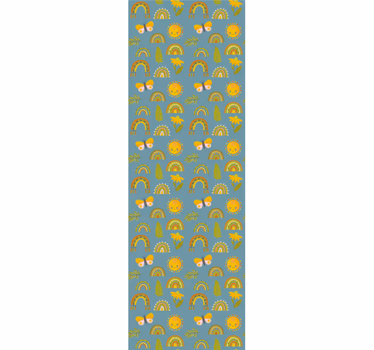 Kids roller blind with thick hand-drawn pattern - TenStickers