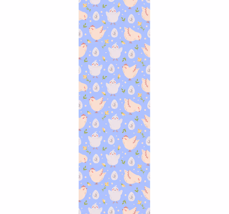 Kids roller blind with chicken characters - TenStickers