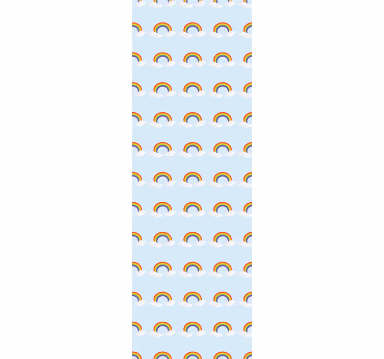 Kids roller blind colorful rainbow and clouds - TenStickers