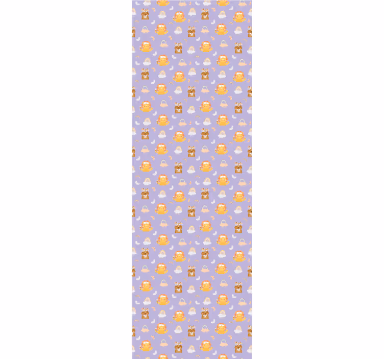 Kids roller blind with animals and rainbows - TenStickers