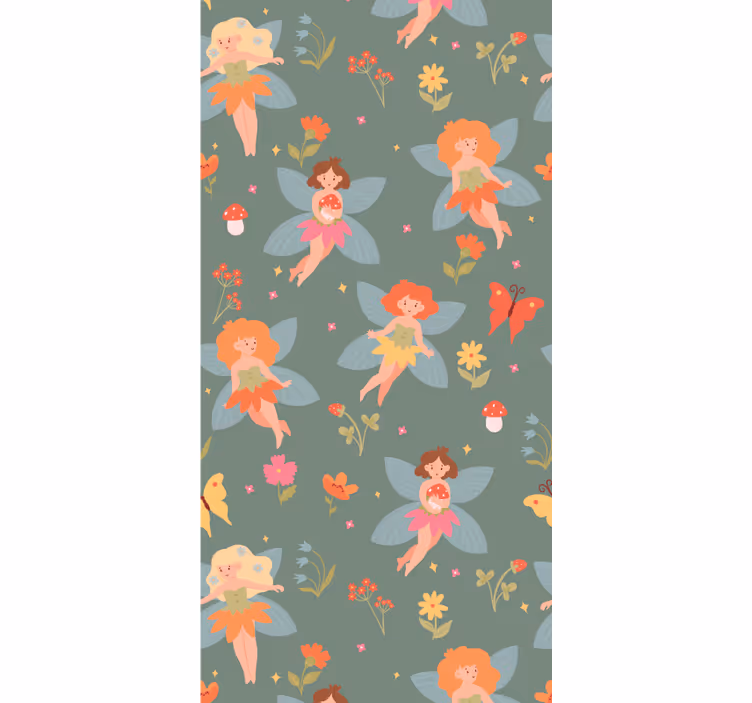 Kids roller blind with floral design - TenStickers