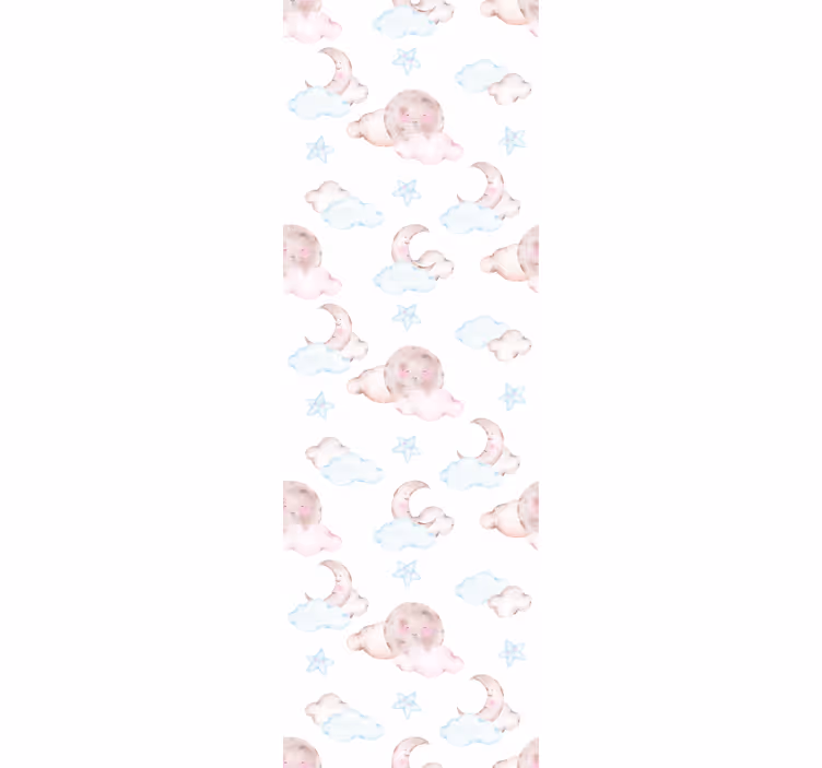 Kids roller blind watercolour baby moon - TenStickers