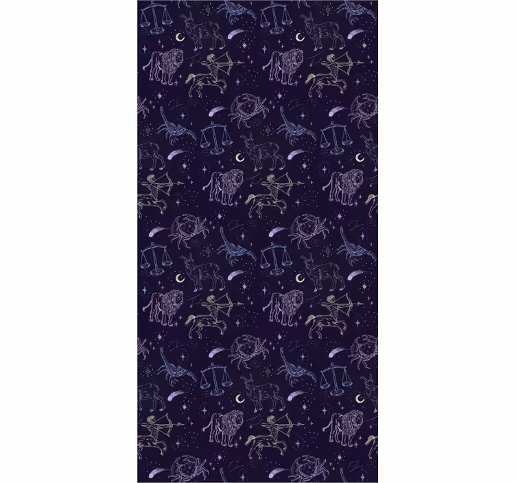 Kids roller blind constellation design - TenStickers