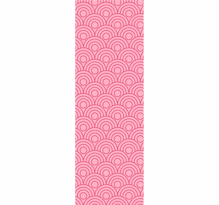 Kids roller blind in dark and light pink shape - TenStickers
