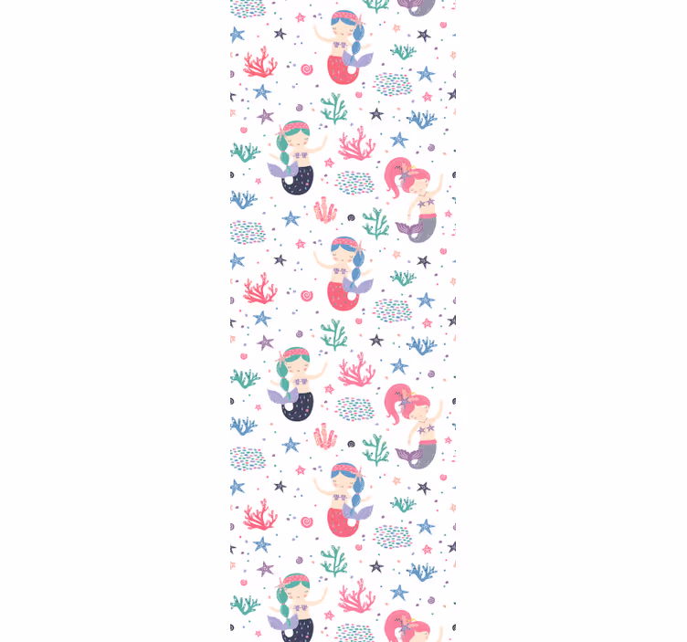 Kids roller blind mermaids undersea adventure - TenStickers