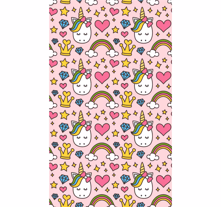 Kids roller blind whimsical unicorn fantasy - TenStickers