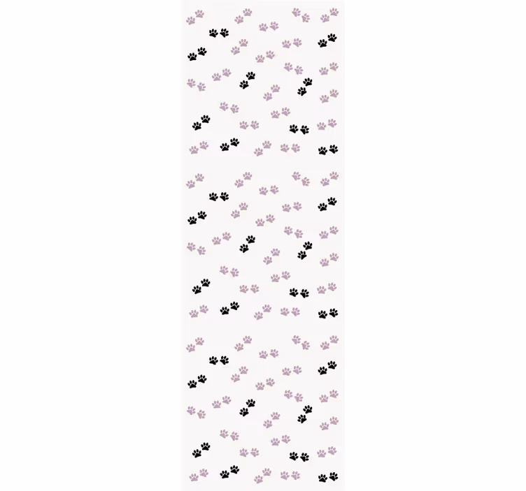 Kids roller blind cat paw prints - TenStickers
