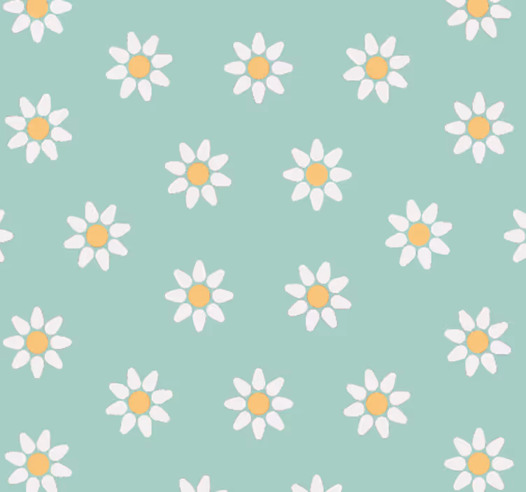 Kids roller blind with daisy pattern - TenStickers