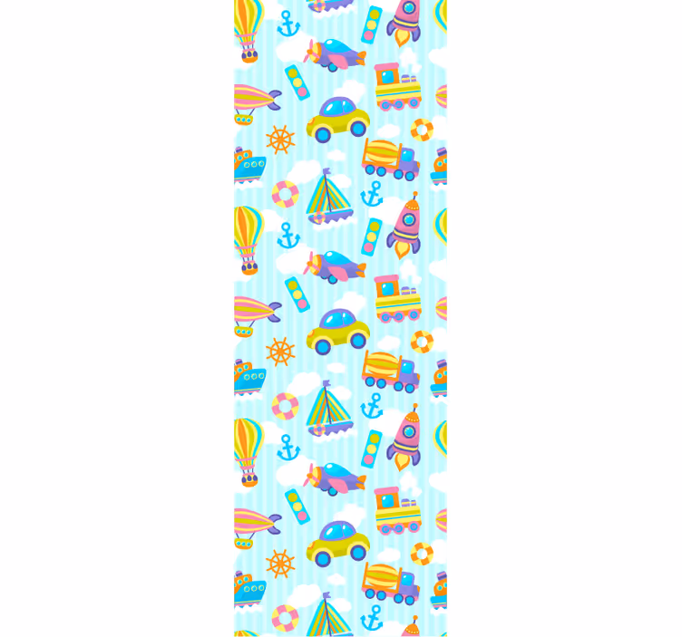 Kids roller blind with adorable car design - TenStickers