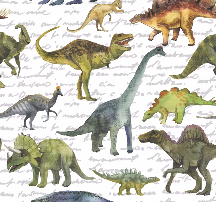 Kids roller blind with realistic dinosaurs - TenStickers