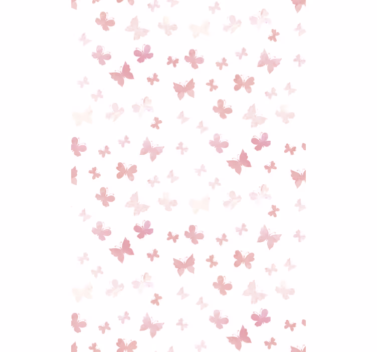 Kids roller blind with pink butterflies design - TenStickers