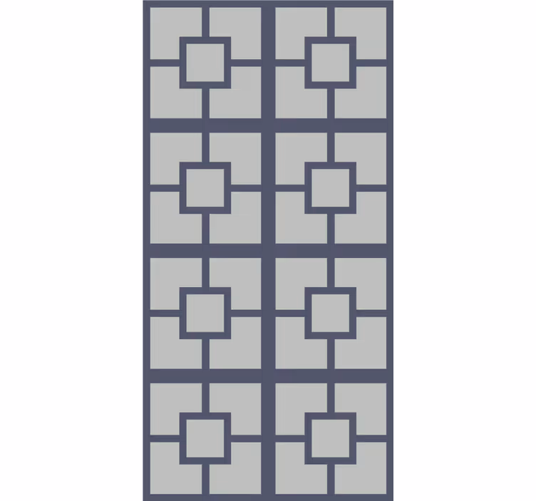 Office window roller blind square pattern design - TenStickers