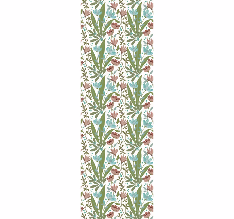 Office window roller blind in granny chic floral style - TenStickers