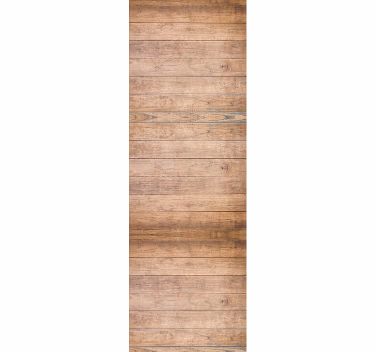 Office window roller blind with horizontal wood slats - TenStickers