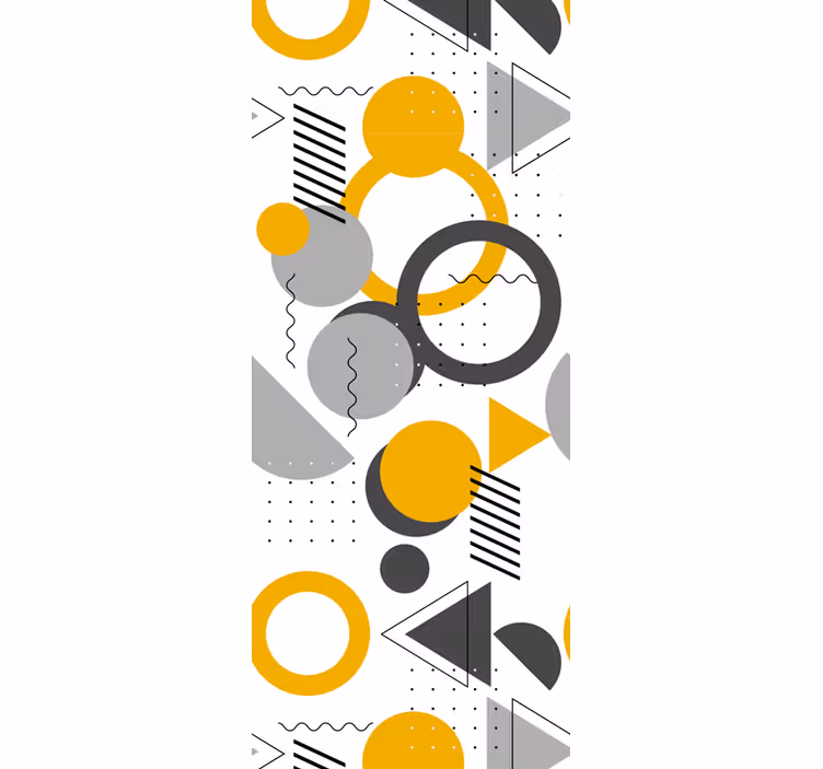 Office window roller blind seamless retro design - TenStickers