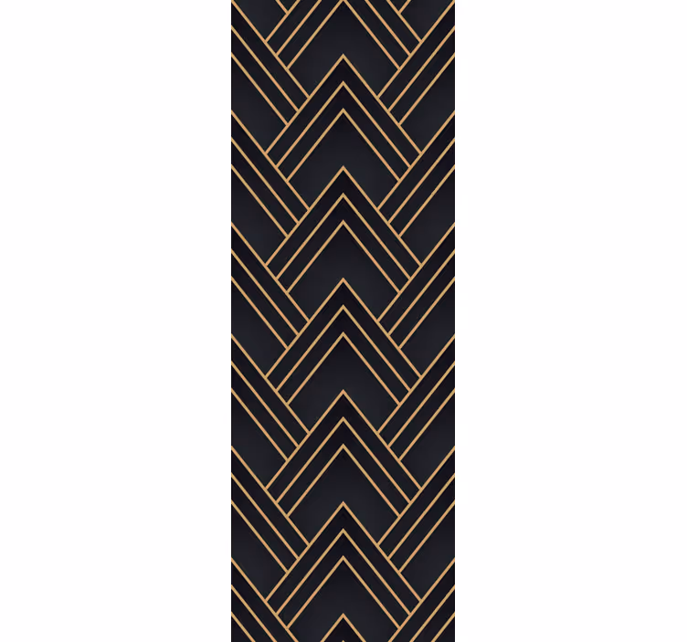 Office window roller blind geometric cascade - TenStickers