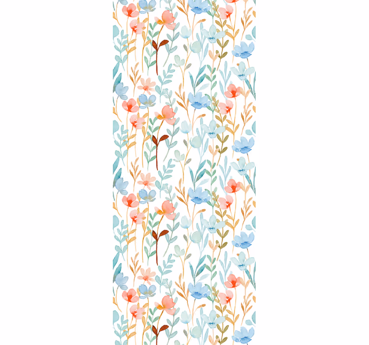 Office window roller blind flowerprint 'hydenyear' - TenStickers