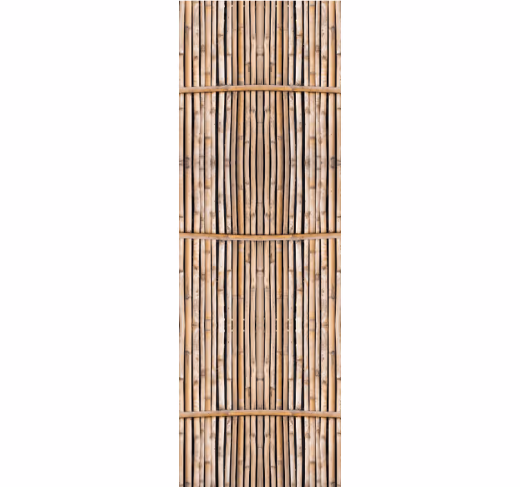 Office window roller blind handcrafted bamboo design - TenStickers