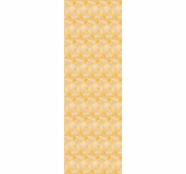 Office window roller blind gold foil wave design - TenStickers