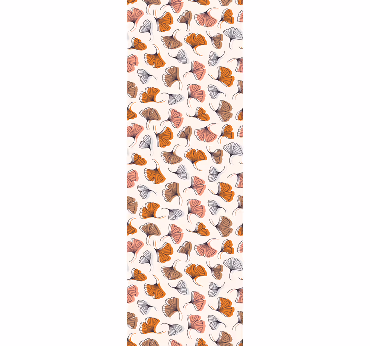 Office window roller blind ginkgo leaves design - TenStickers