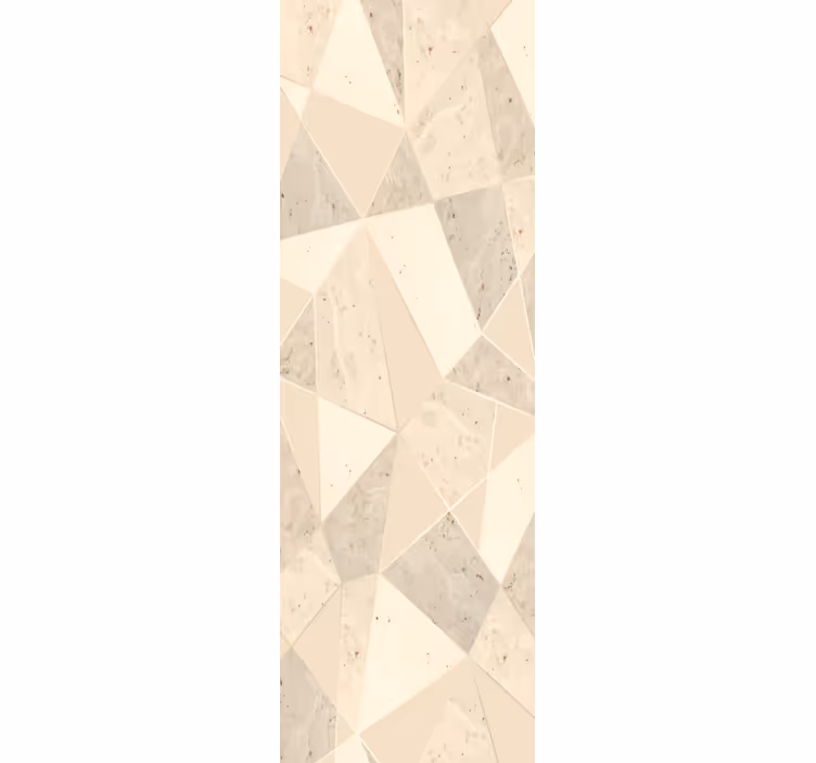 Office window roller blind 3d golden triangles - TenStickers