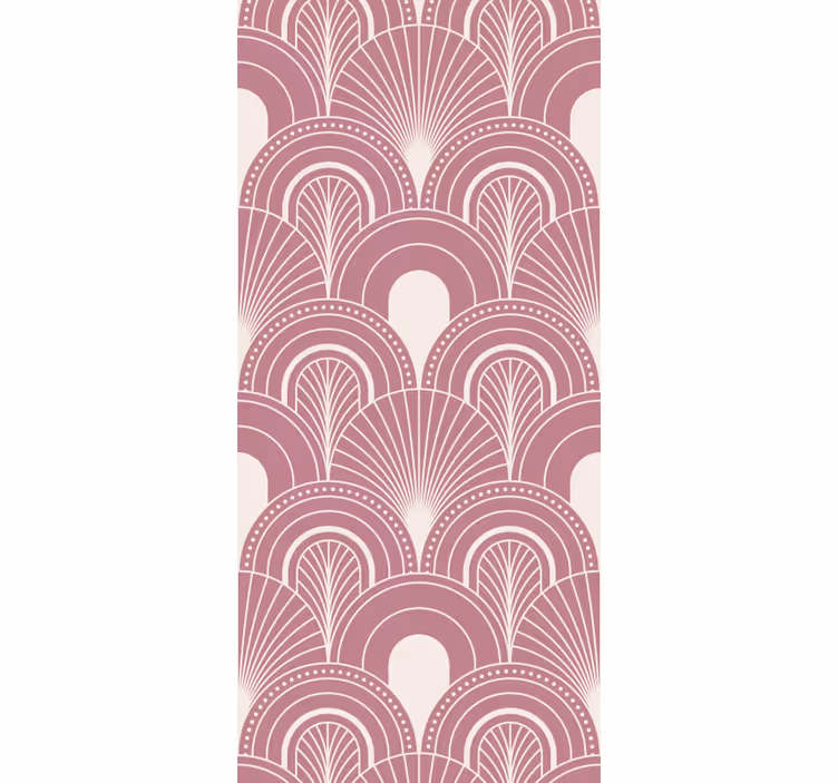 Office window roller blind in rose gold arc style - TenStickers