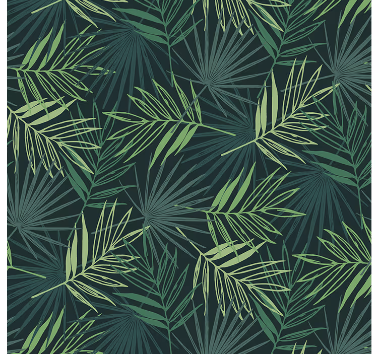 Tropical blend pattern office window roller blind - TenStickers
