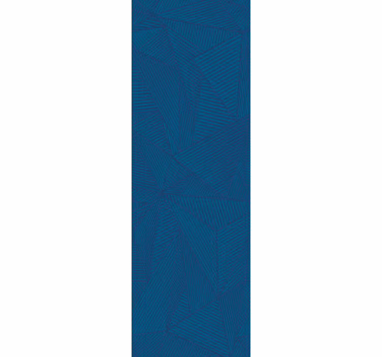 Office window roller blind blue geometric pattern - TenStickers