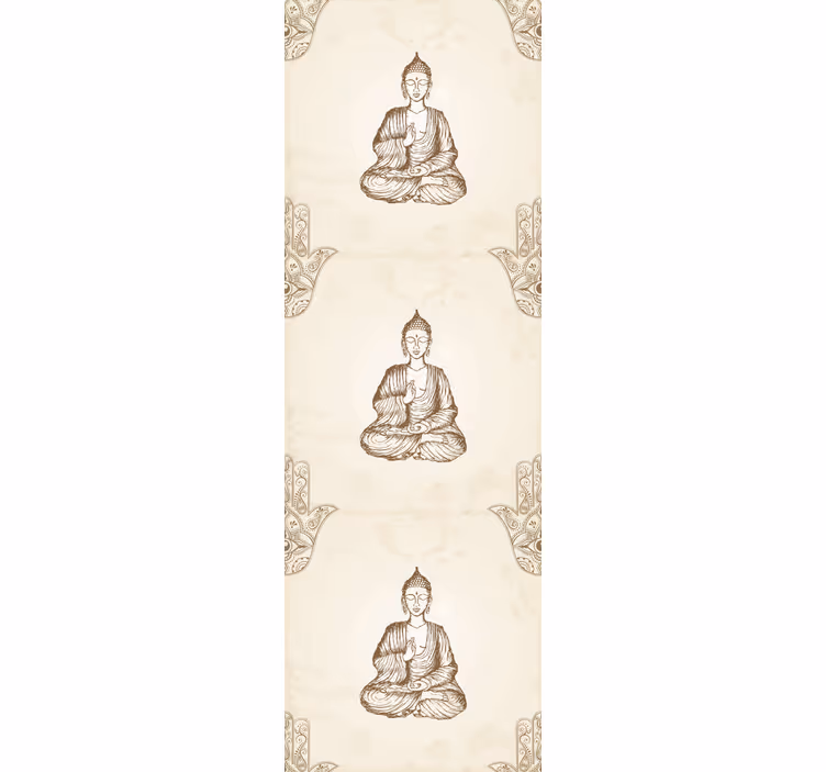 Office window roller blind with buddha hamsa hand - TenStickers