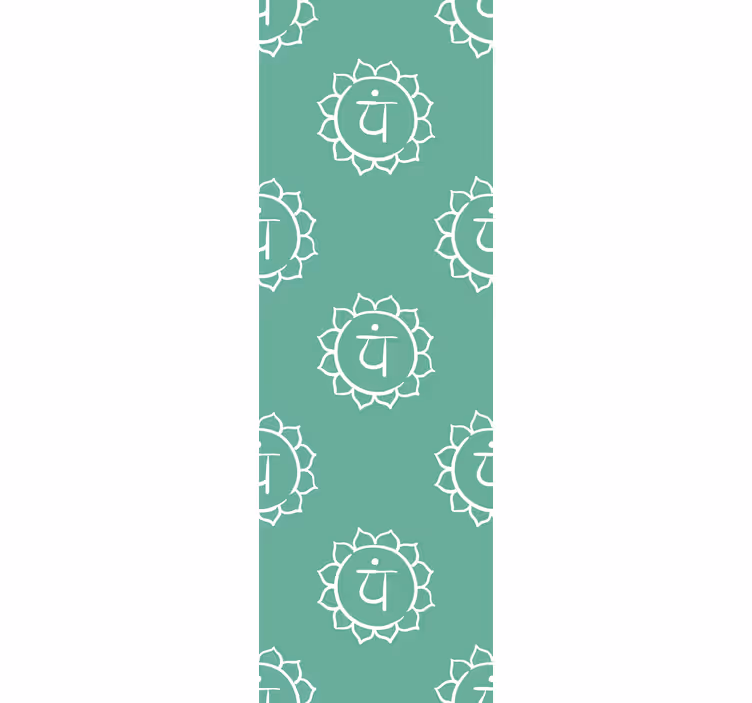Office window roller blind with heart chakra design - TenStickers