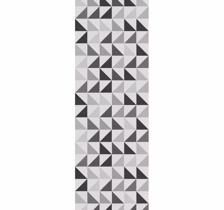 Office window roller blind geometric triangles - TenStickers