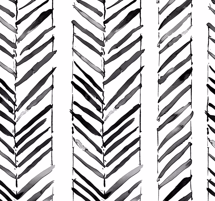 Office window roller blind black and white geometric design - TenStickers