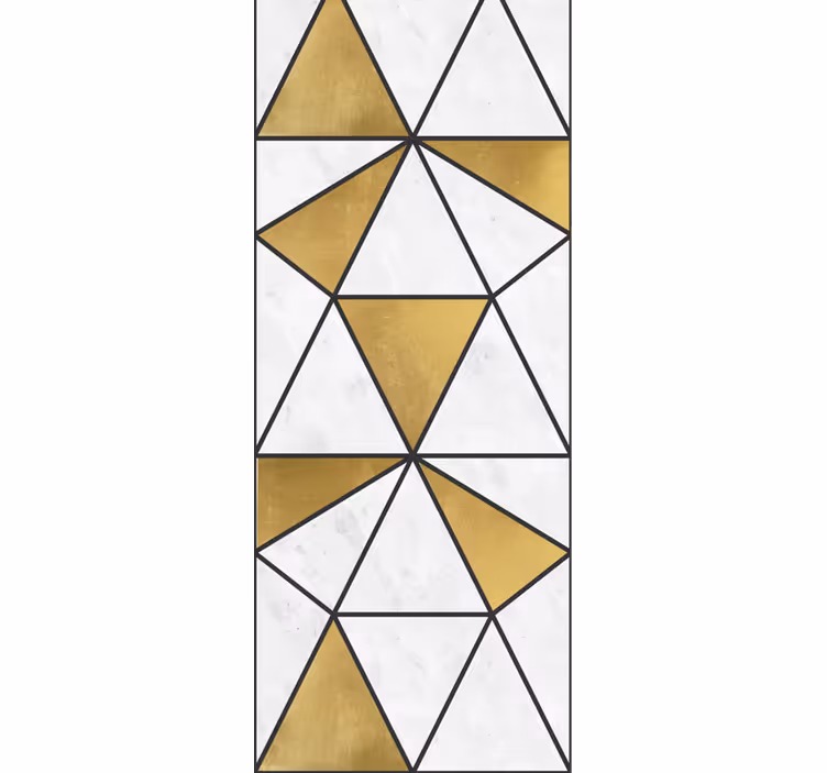 Office window roller blind geometric marble design - TenStickers