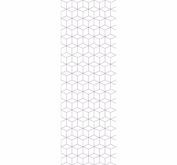 Office window roller blind geometric cube design - TenStickers