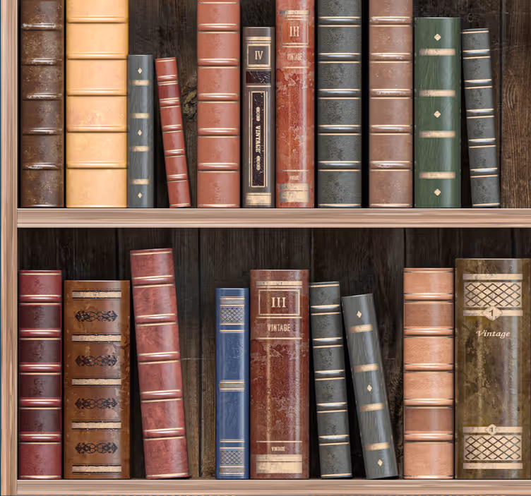 Office window roller blind library books - TenStickers